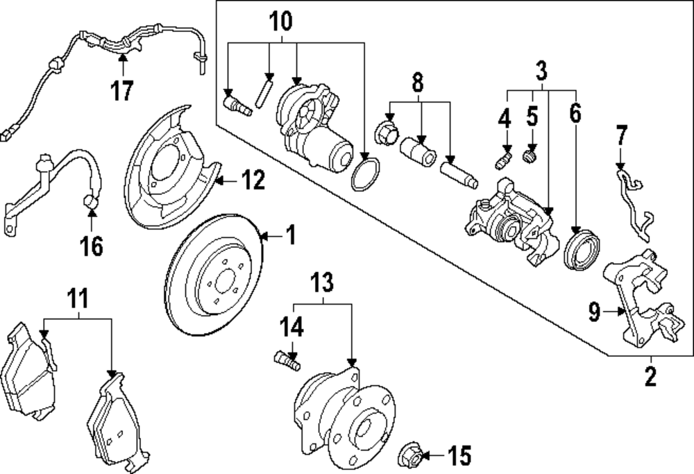 PowerStop Calipers | 2016–2017 Subaru Crosstrek (S2682A)