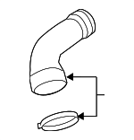 13717575407 - Cooling System: Upper Hose for BMW Image