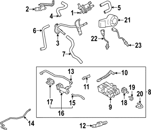 Emission Components for 2024 Toyota Tundra #1