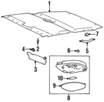 9281122000 - : 1995-1999 Hyundai - Lens for Hyundai: Accent, Elantra, Tiburon Image