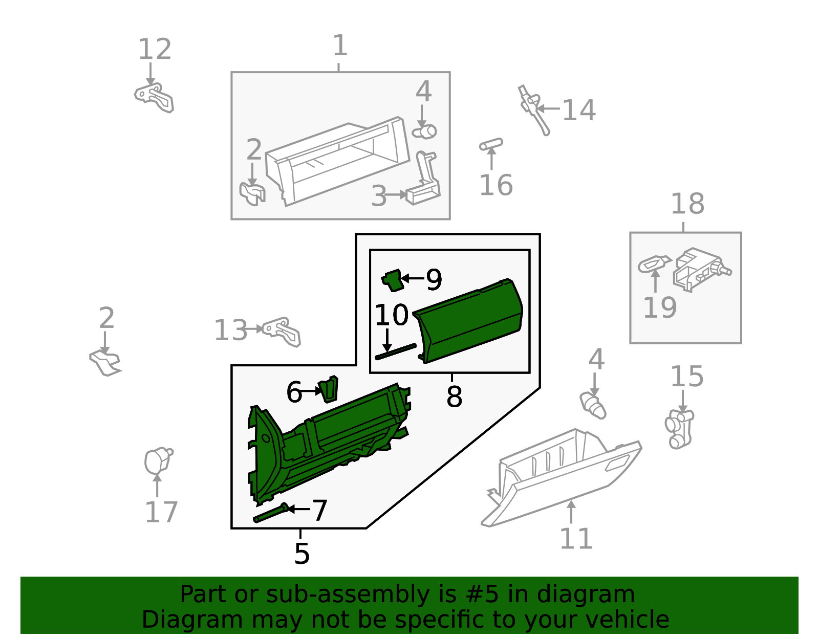 LR016741 - High-Quality Glove Box for 2008-2009 Land Rover Range Rover ...
