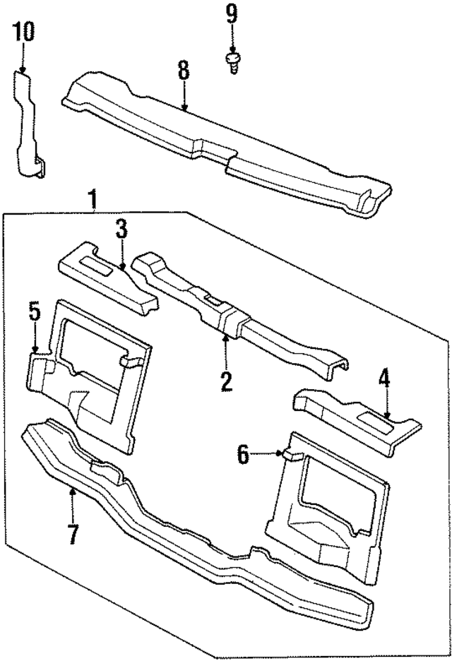 K01856371C - : Radiator Support Baffle for Kia Image