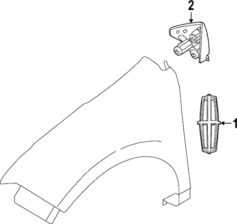 Exterior Trim - Fender for 2012 Lincoln MKX #0