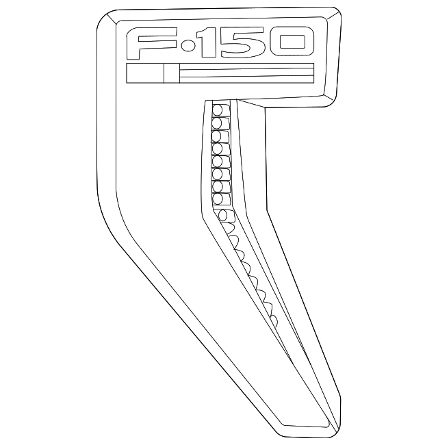 2021-2023 Ford F-150 Fender Emblem ML3Z-16720-Q | OEM Parts Online