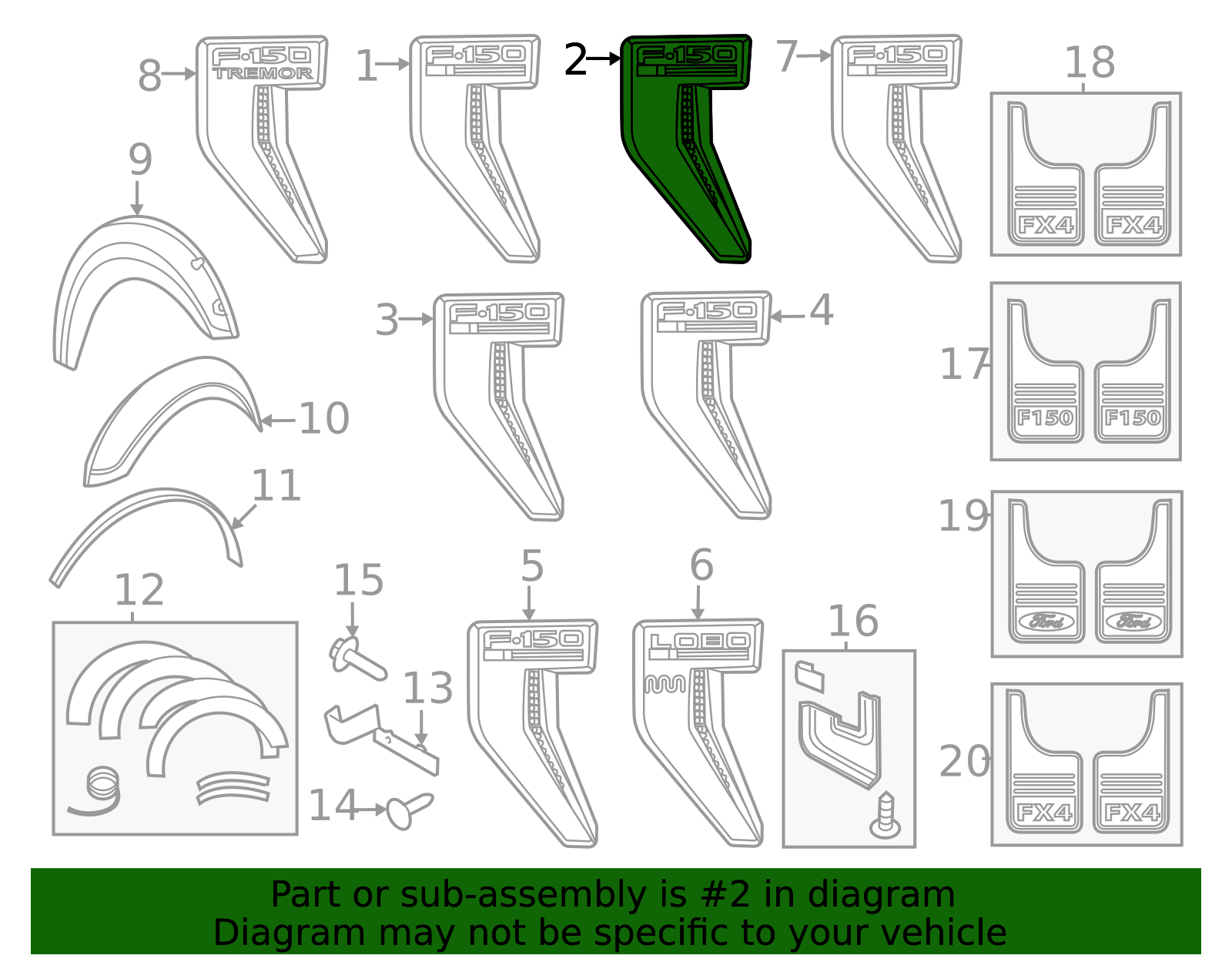 RL3Z-16720-S - Name Plate 2024-2025 Ford F-150 | Ford Parts Direct