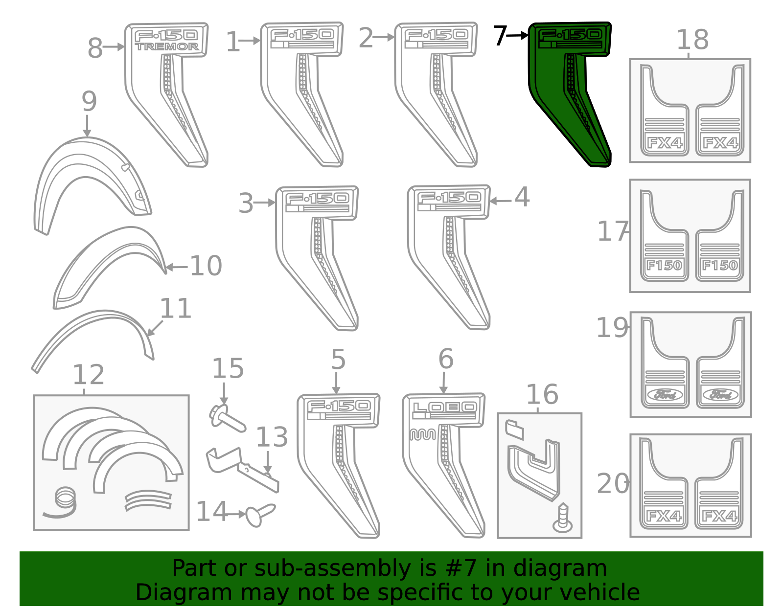 nl3z16720e - Ford Fender Emblem | Levittown Ford Parts