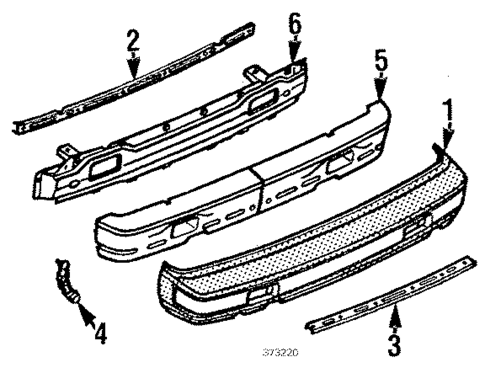 Bumper Assembly - Rear for 1985 Nissan 200SX #0