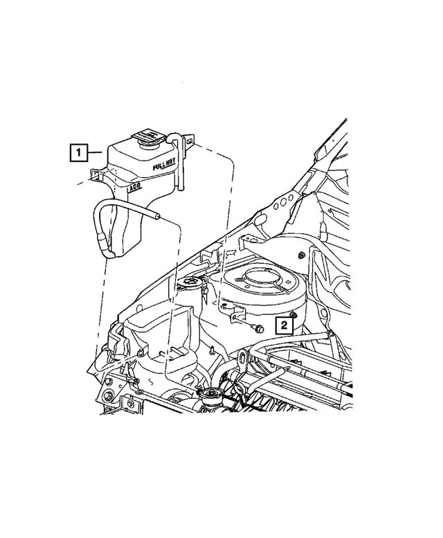 5058156AH - Cooling: Coolant Recovery Bottle for Mopar Image