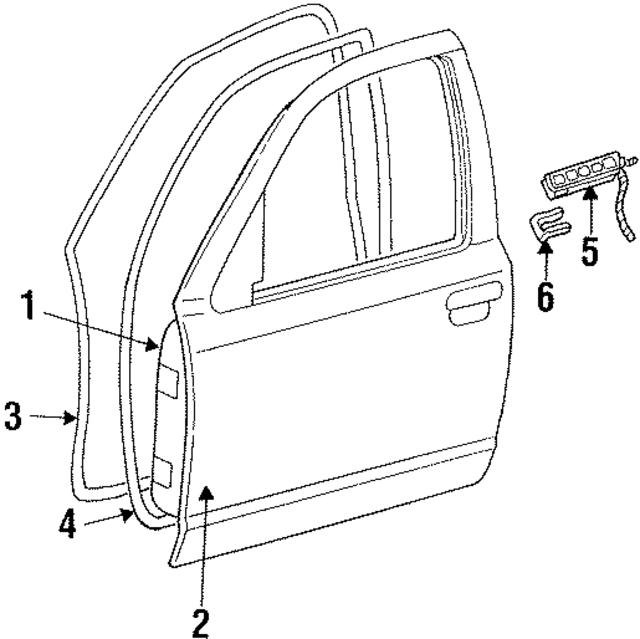 F7AZ5420708AAB - : Door Seal for Ford Image