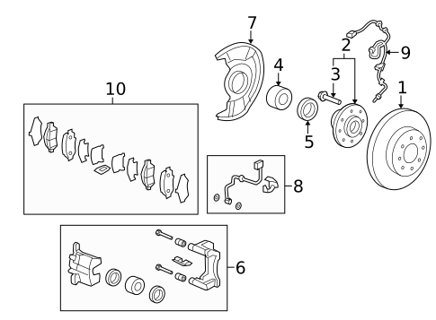 Front Brakes for 2008 Honda Fit #0