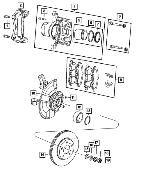 Front Brakes for 2012 Jeep Patriot #0