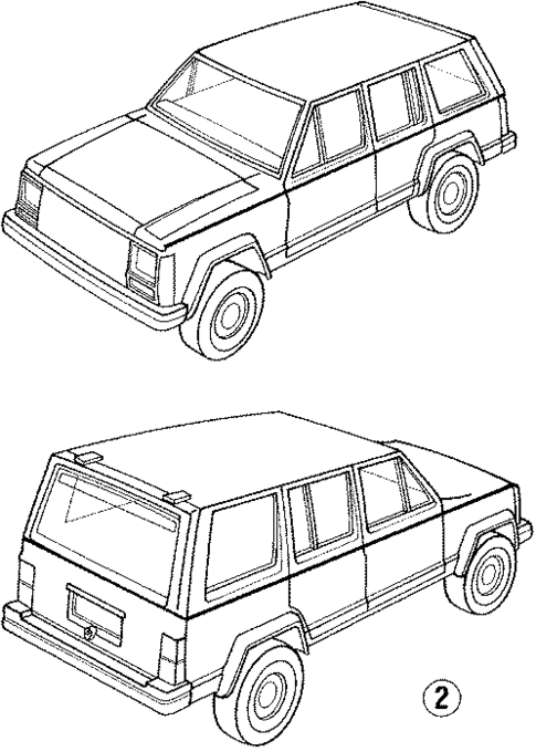 Stripe Tape for 1986 Jeep Cherokee #2