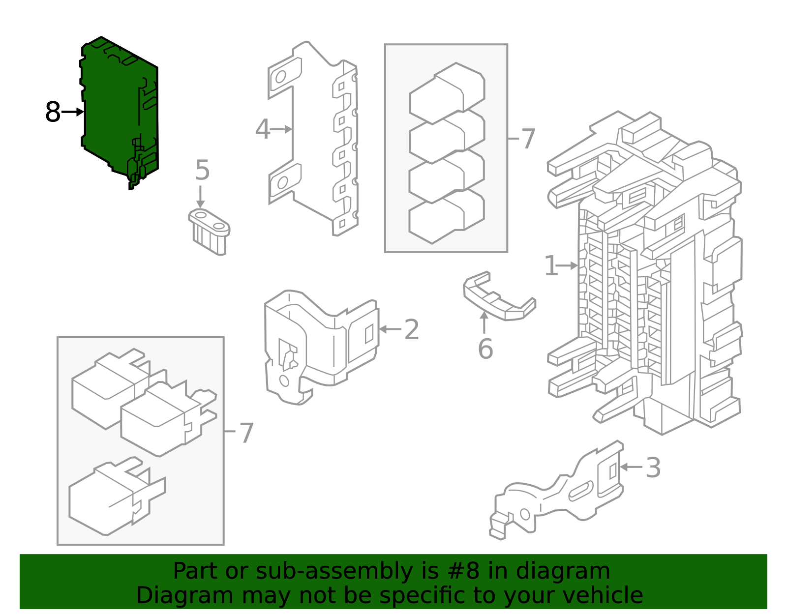 2013-2018 Nissan Versa Body Control Module 284B1-9KA0B | My Nissan Part