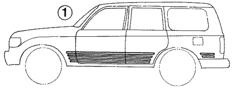 Stripe Tape for 1991 Toyota Land Cruiser #0