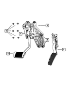 68029266AA - Brakes: Pedal Pad for Mopar Image image