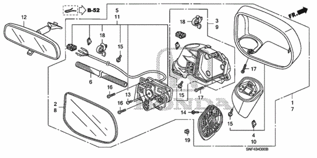 Mirror for 2008 Honda Civic #0