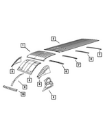 68134120AA - Body Sheet Metal Except Doors: Roof Panel for Mopar Image