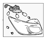 DB4G51150 - : 2016-2019 Mazda CX-3 - Tail Lamp Assembly for Mazda: CX-3 Image