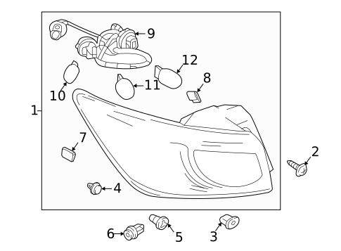 Bulbs - Chassis for 2016 Mazda CX-3 #1