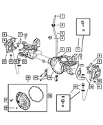 5086676AA - Front Axle; American Axle 235 MM Dual Rear Wheel; Differential and Drive Line: Ball Joint Ring for Dodge: Ram 1500, Ram 2500, Ram 3500 | Ram: 2500, 3500 Image