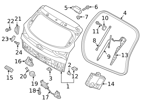 Liftgate for 2018 Hyundai Tucson #0