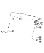 52124132AC - Service Brakes: Brake Tube, Right for Mopar Image