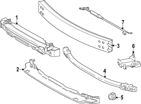 Bumper & Components - Front for 2025 Lexus TX550h+ #1