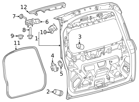 Gate & Hardware for 2023 Ford Bronco Sport #0