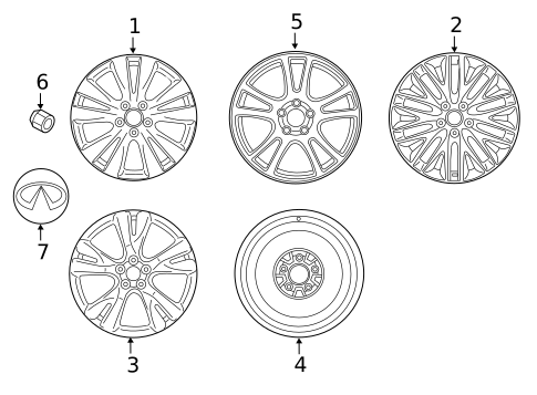 Wheels for 2018 INFINITI Q70 #0