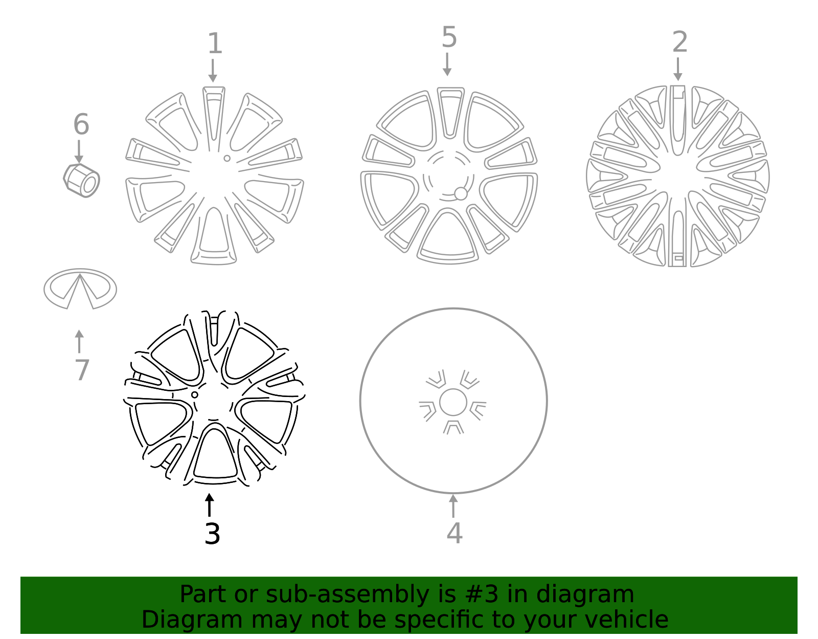 2011-2019 INFINITI Wheel, Alloy D0C005UY4A | Faulkner Infiniti of ...