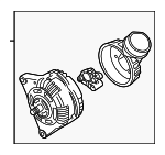 6B903016D - : Alternator for Volkswagen: Passat Image