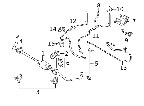 Stabilizer Bar & Components for 2016 BMW 535i GT xDrive #0