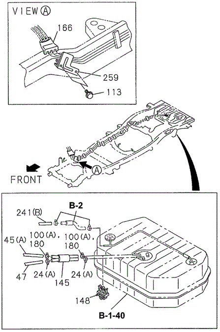 Fuel Piping - Clips (2) for 1997 Acura SLX #0
