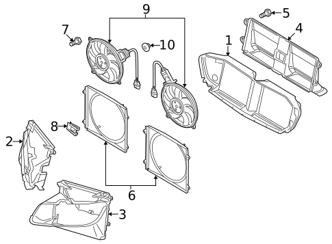 Cooling Fan for 2014 Audi R8 #0