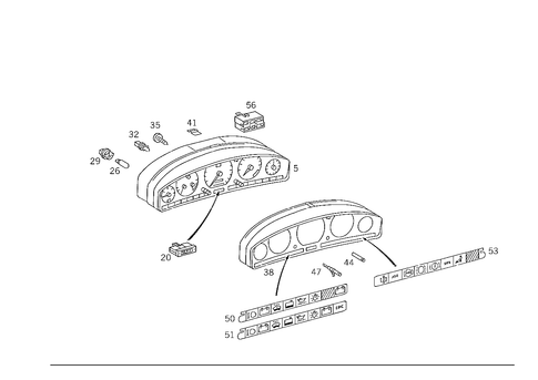 Instrument Cluster for 1993 Mercedes-Benz 500SEL #3