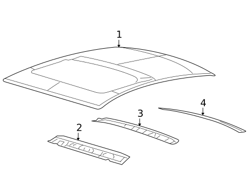 Roof & Components for 2007 Ford Fusion #0