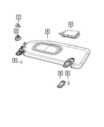 68030796AA - Interior Trim: Visor Spacer for Mopar Image