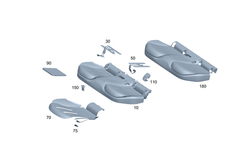 Rear Cushion for 2024 Mercedes-Benz E350 #0