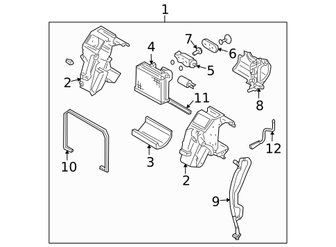 Evaporator Components for 2004 INFINITI M45 #0