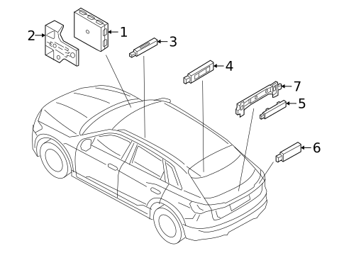 Keyless Entry Components for 2025 Audi Q3 #0
