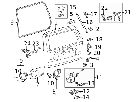 Liftgate for 2016 Toyota 4Runner #0