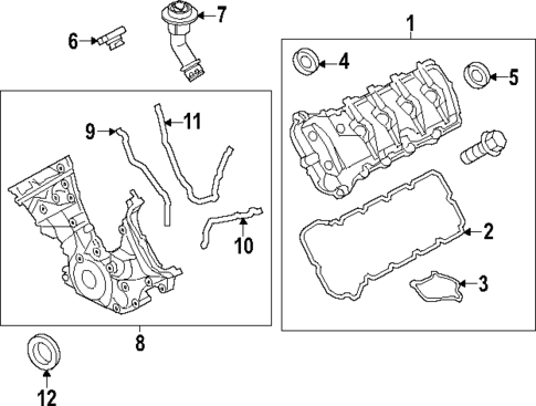 Valve & Timing Covers for 2025 Ford Mustang #0
