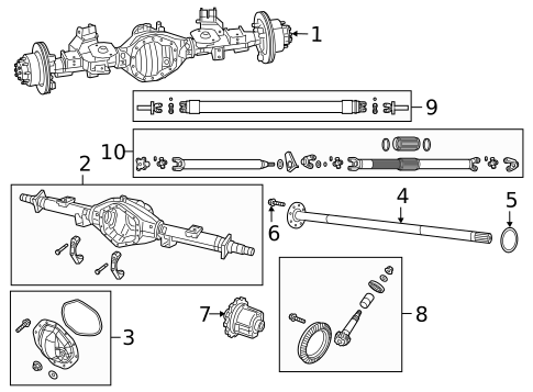 Axle & Differential for 2025 Ram 2500 #0
