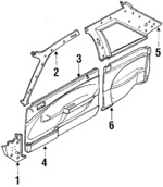 GJ2168370B19 - Body: Kick Panel Trim for Mazda: MX-6 Image