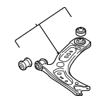 5QM407151C - Suspension: Control Arm for Volkswagen: Golf, Golf Alltrack, Golf SportWagen, GTI Image