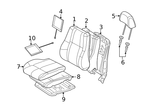 Front Seat Components for 2014 Jeep Grand Cherokee #0