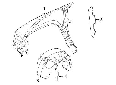 Fender & Components for 2009 Dodge Dakota #0