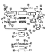7EU96DX9AB - Interior Trim: Center Stack for Mopar Image