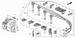 90003P01000 - Engine: BOLT-WASHER (8X28) for Acura Image