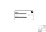 1399791390 - Engine Electrical System: Stick-on Label for BMW Image